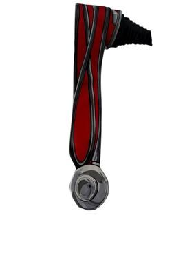 Why Knot Vintage Doctor Stethoscope Necktie Red Black DR Nurse Medical00000